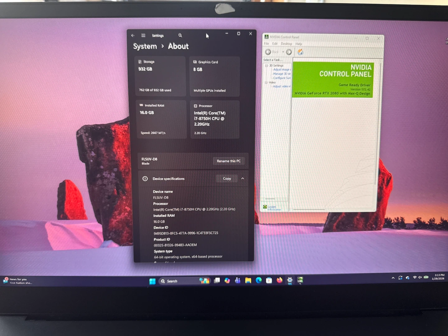 Razer Blade 15 Gaming Laptop - i7-8750H, RTX 2080, 16GB RAM