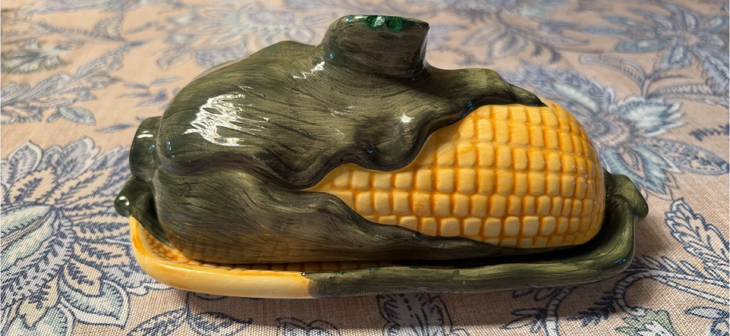 Corn Shaped Butter Dish & Salt and Pepper Shakers - photo 2