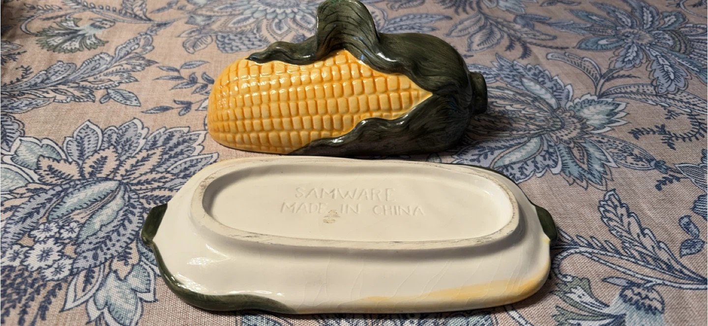 Corn Shaped Butter Dish & Salt and Pepper Shakers - photo 5