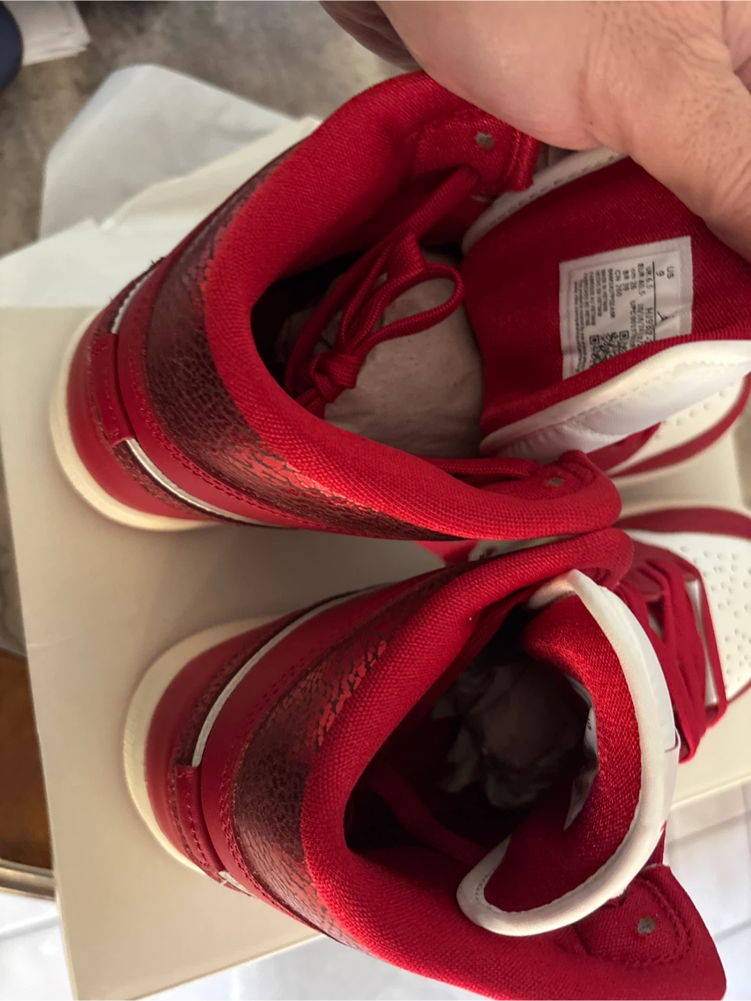 NEW Women's Air Jordan 1 Mid SE "Sail/Varsity Red" Size 9 - photo 5
