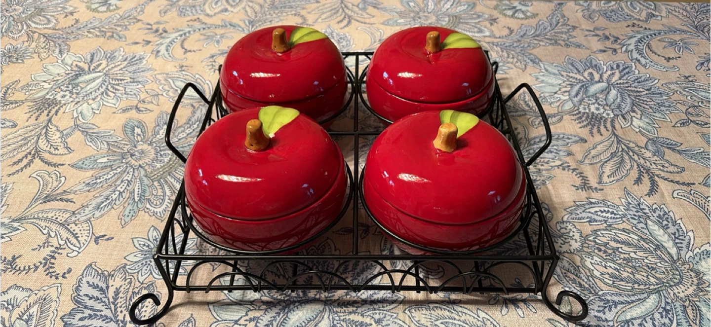 Temp-tations Apple Bowls with Rack