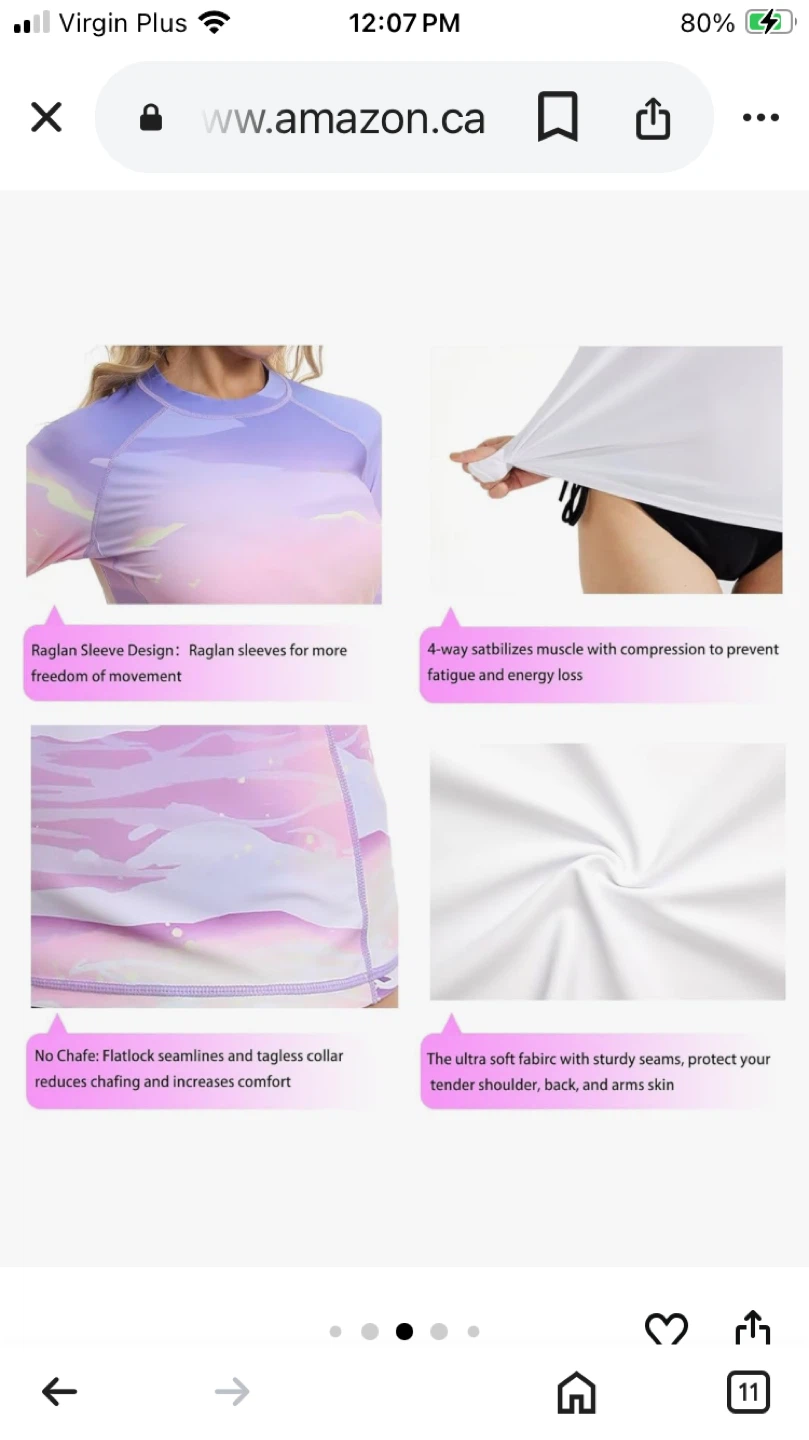 Eteoepo Women's Long Sleeve Rash Guard Shirt Size M - photo 3