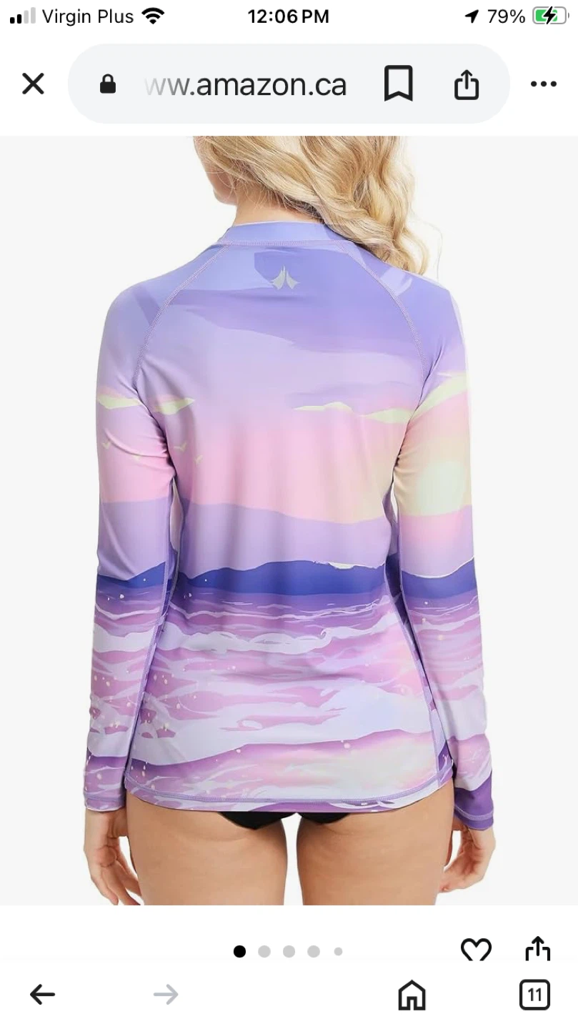 Eteoepo Women's Long Sleeve Rash Guard Shirt Size M - photo 2