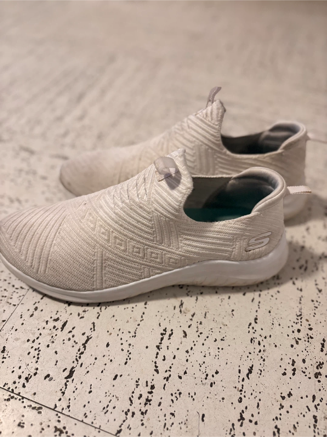 Skechers White Slip-On Sneakers - Women's Size 10 - photo 3