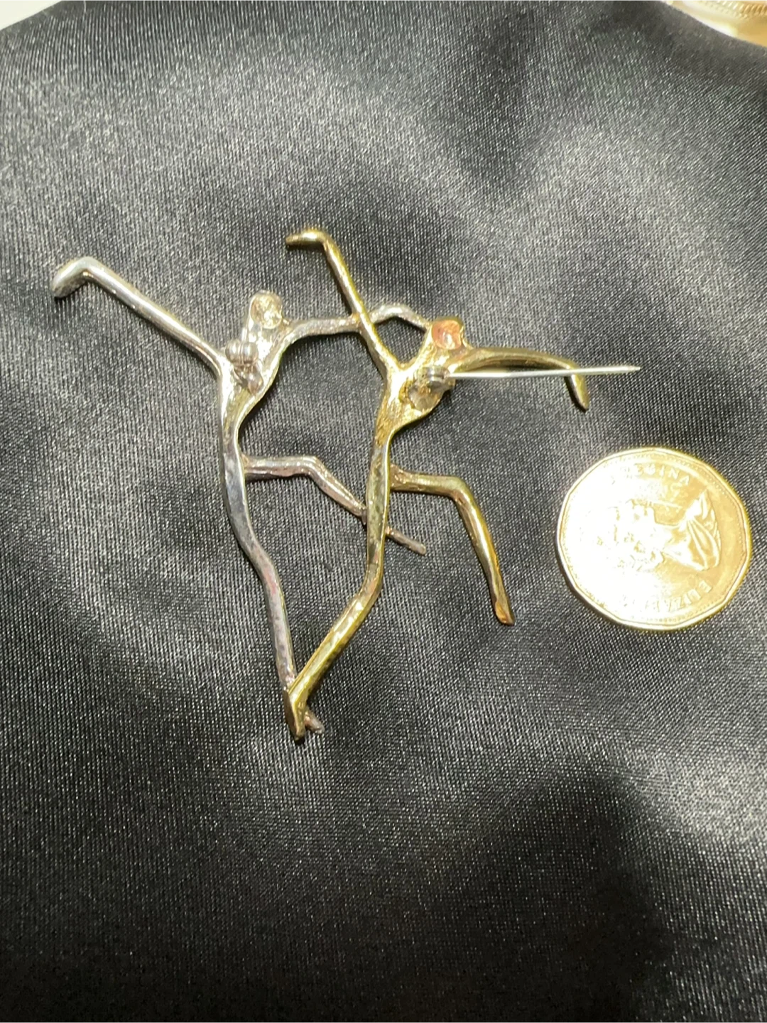Vintage Iconic 80's MCM Abstract Dancer Brooch - photo 2
