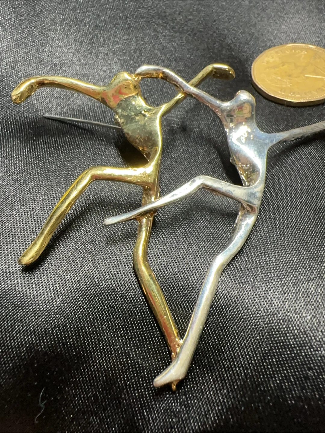 Vintage Iconic 80's MCM Abstract Dancer Brooch - photo 3