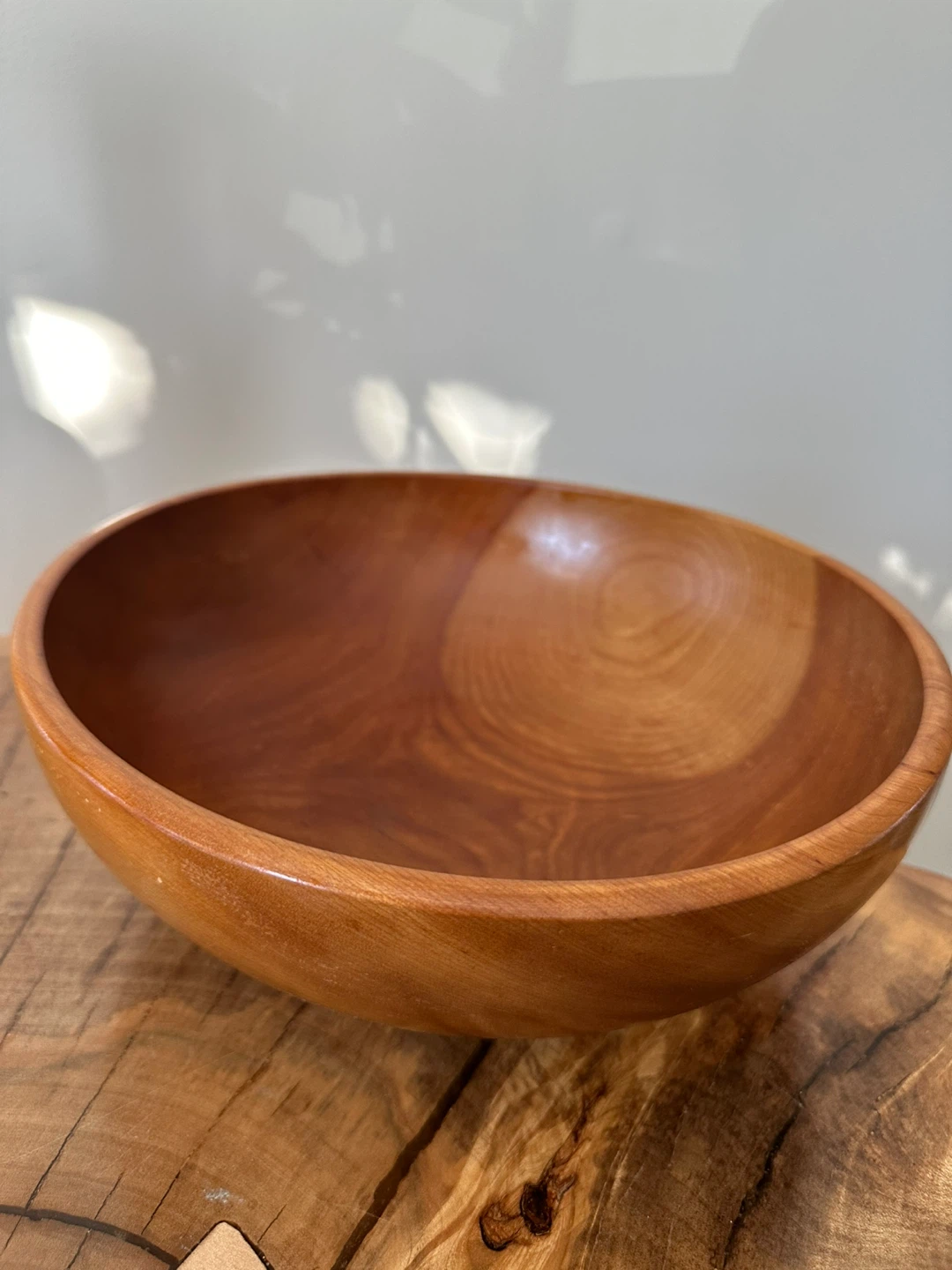 Large Wooden Serving Bowl