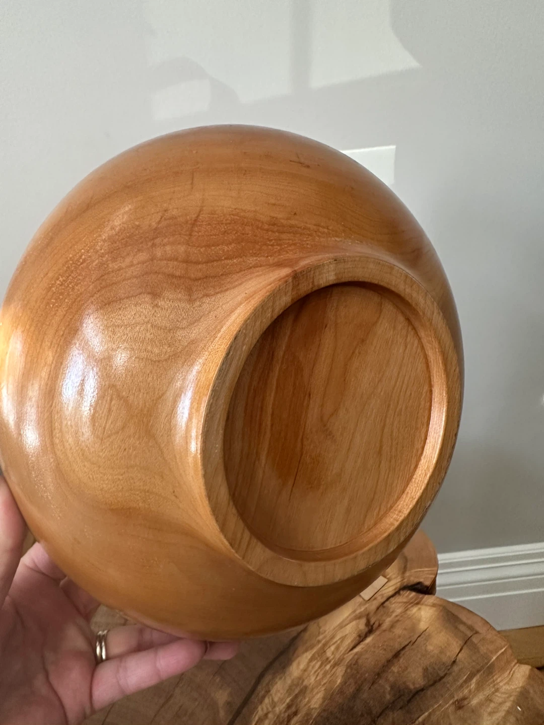 Large Wooden Serving Bowl - photo 3