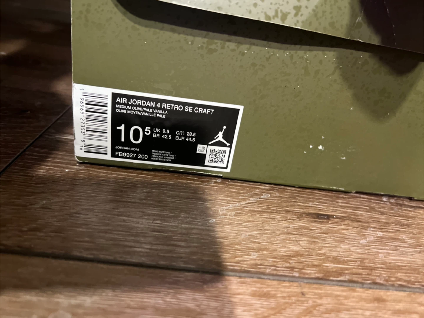 Air Jordan 4 Retro SE Craft "Medium Olive" Shoes Size 10.5 - photo 5