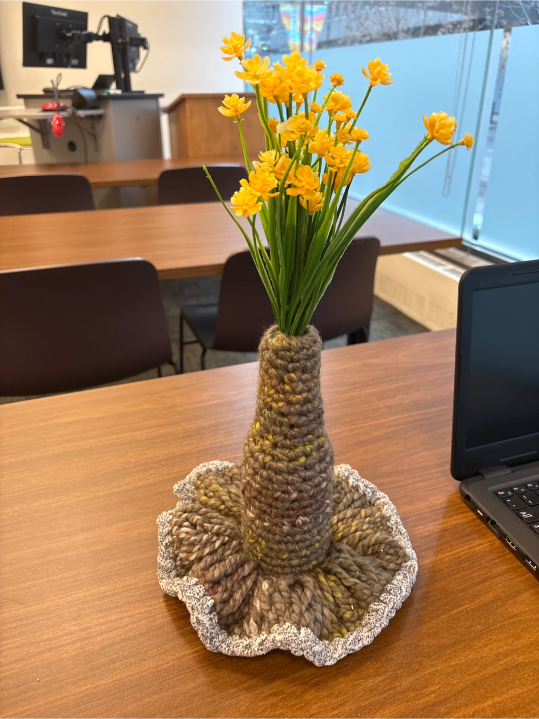 Handmade Crocheted Vase