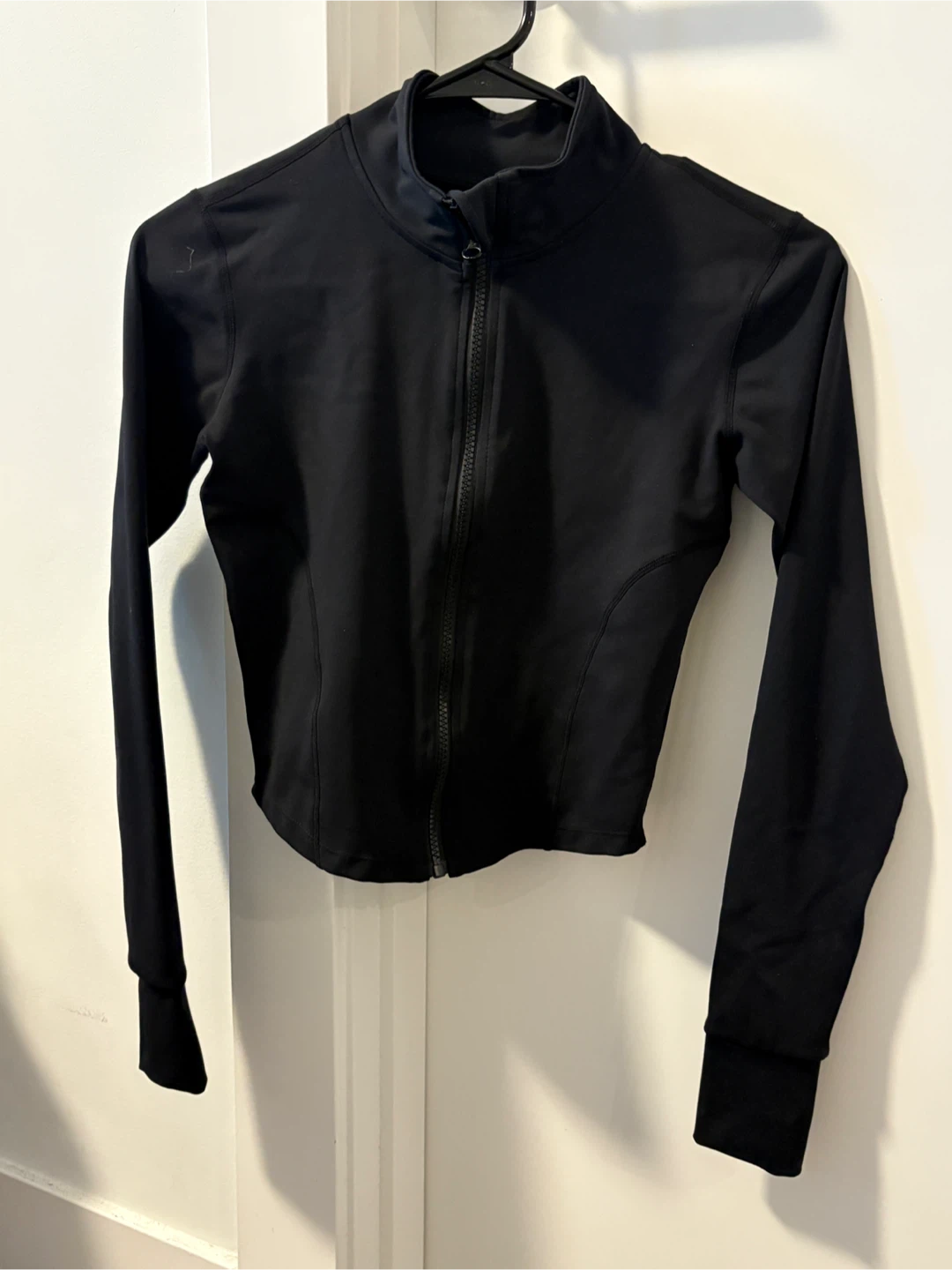 RUNBLK Black Zip-Up Cropped Jacket - Size S - photo 2