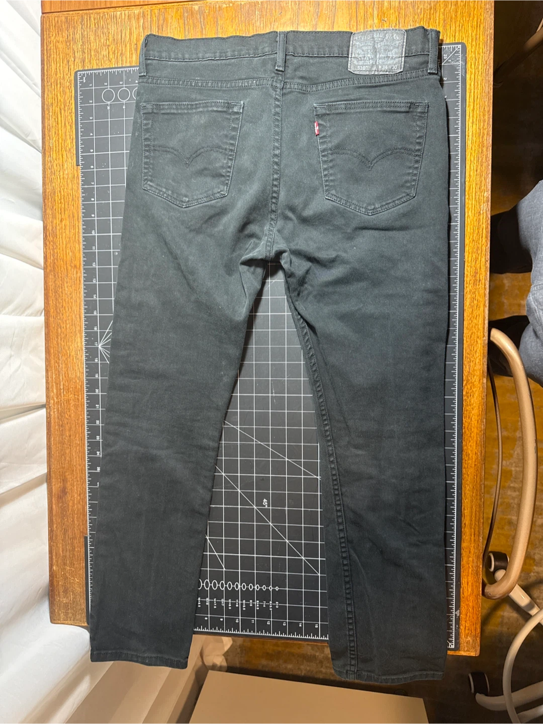 Levi's 510 Jeans - Black - Waist 34, Length 30