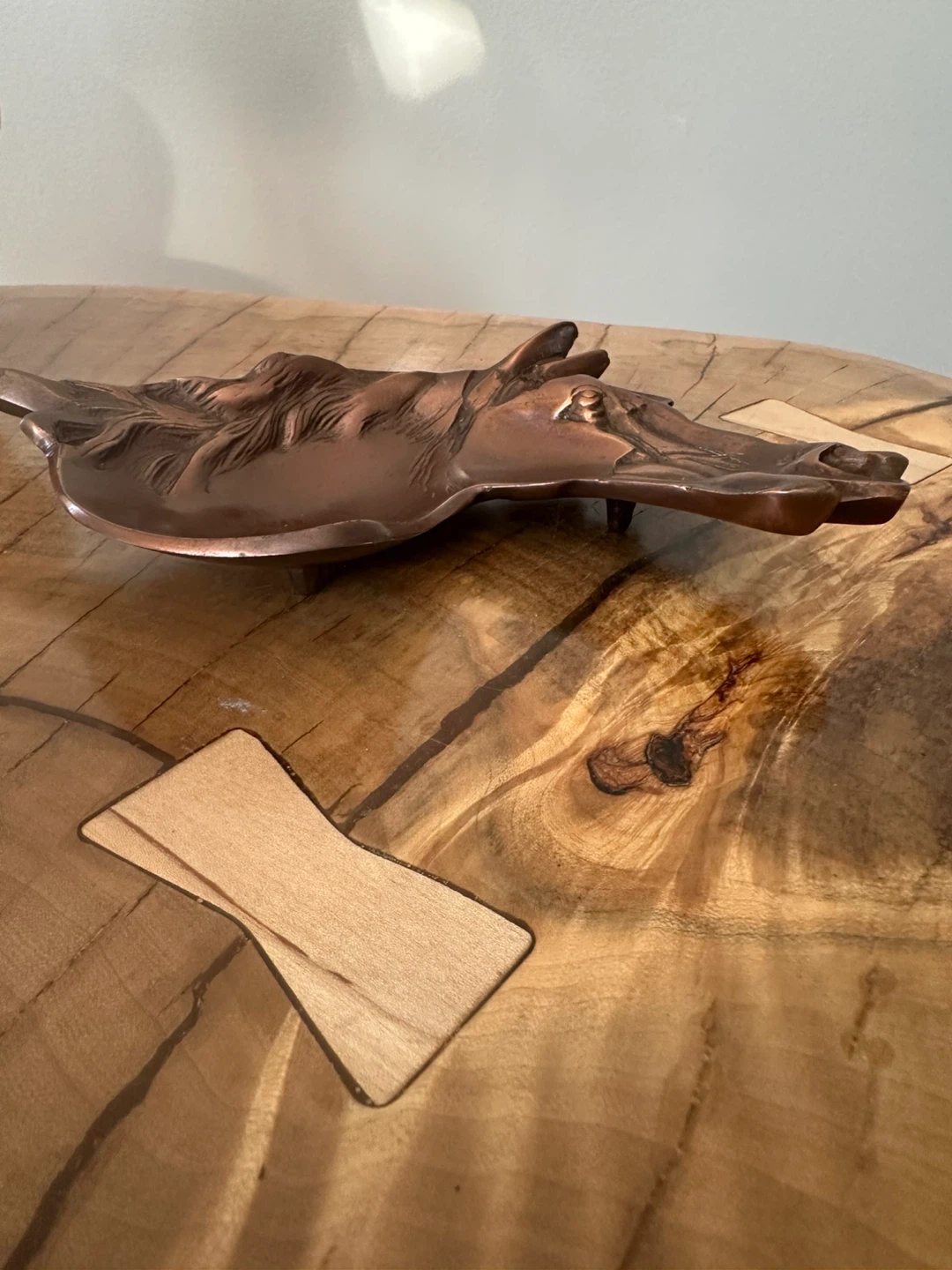 Copper-toned Horse Head Ashtray or Trinket Dish - photo 4