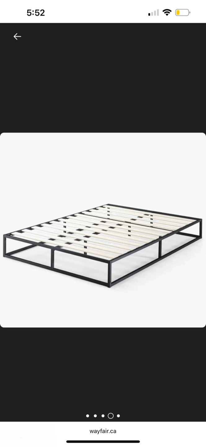 Wayfair Black Metal Bed Frame - Queen - photo 2