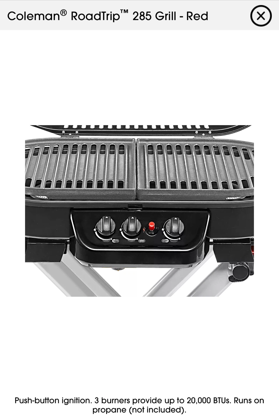 Coleman RoadTrip 285 Grill - Red - photo 3