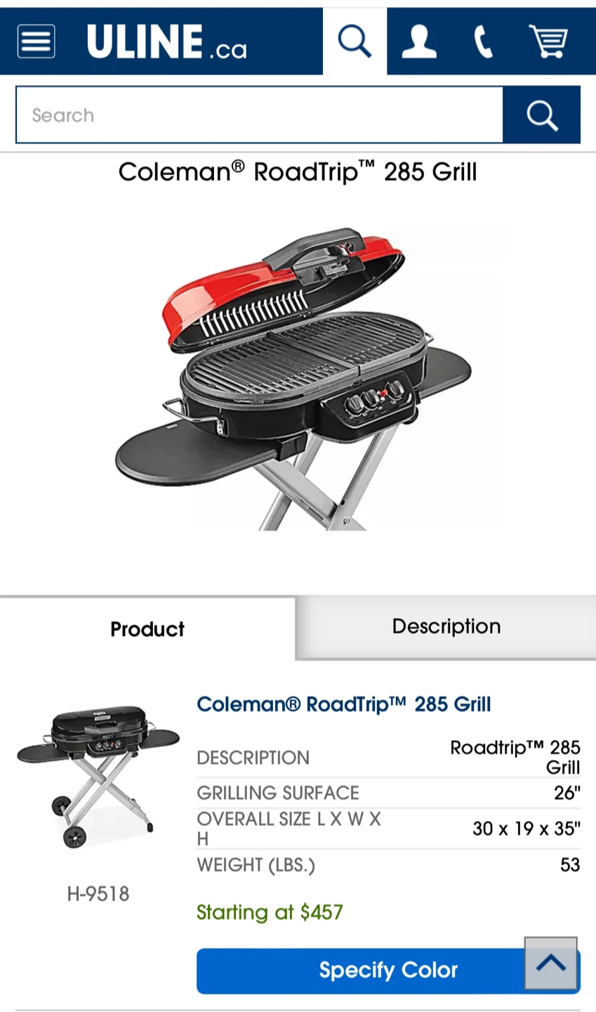 Coleman RoadTrip 285 Grill - Red - photo 5
