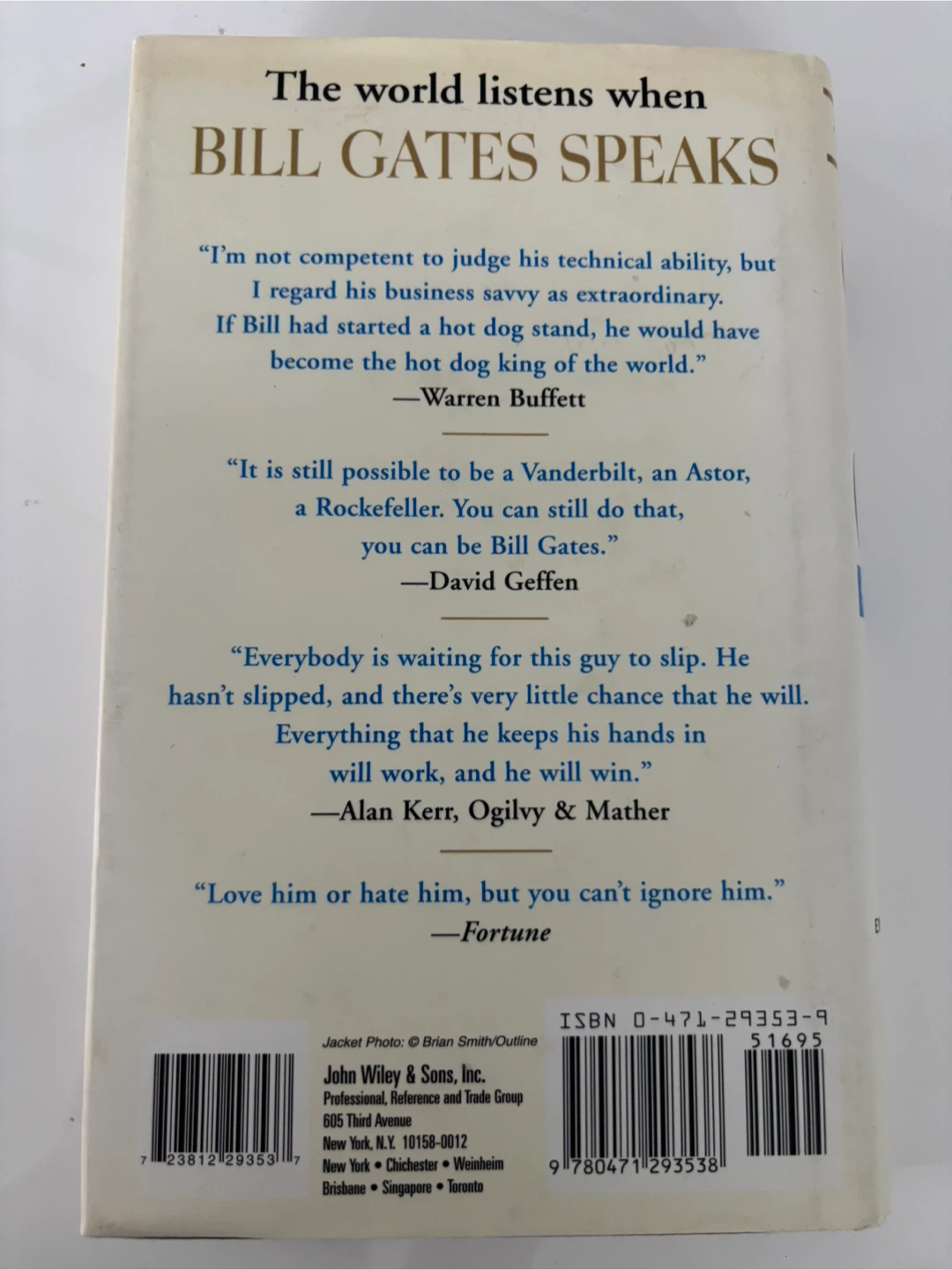 Bill Gates Speaks by Janet Lowe Book - photo 3