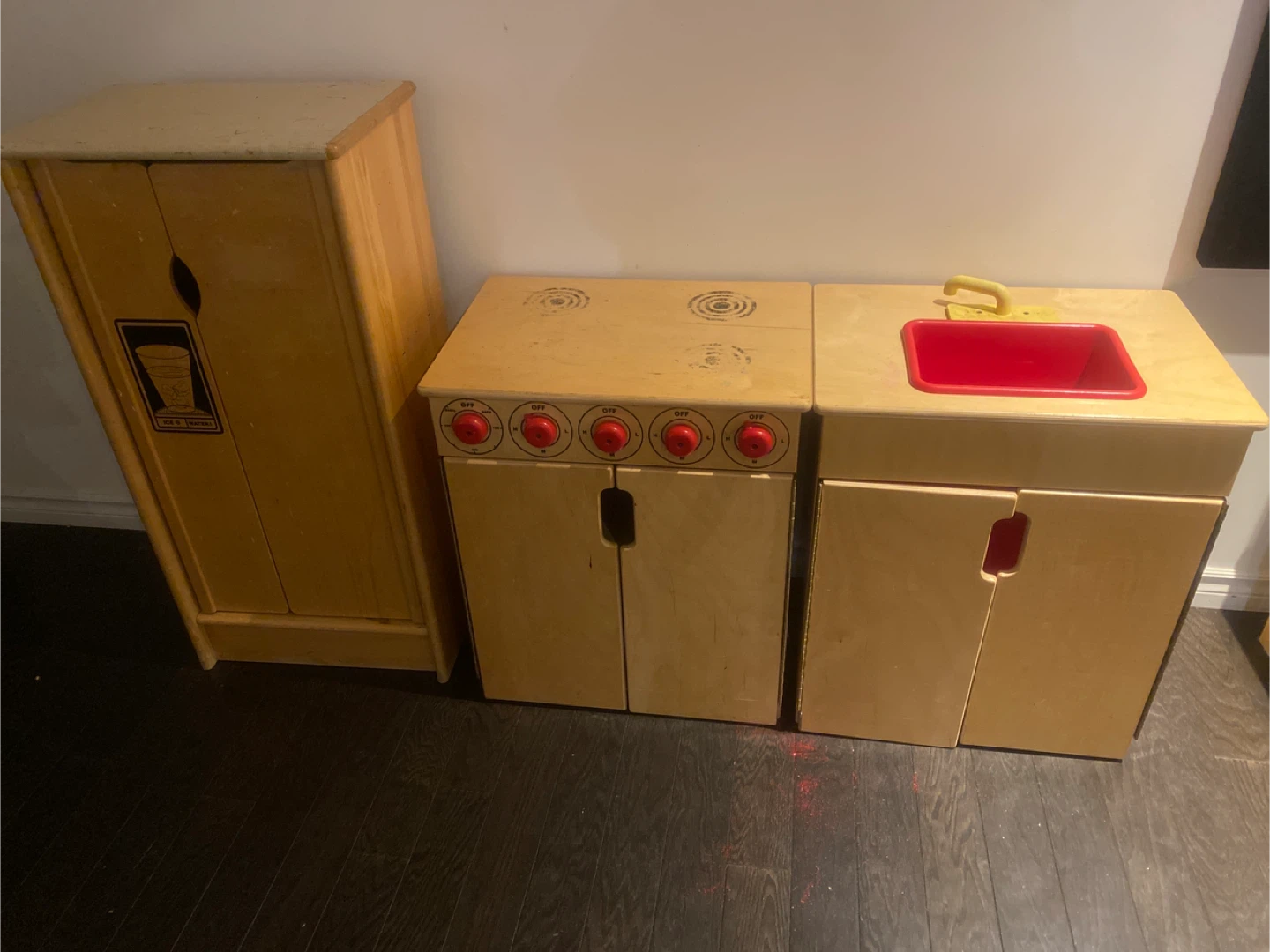 Daycare furniture- Wooden Play Kitchen with Sink and Stove