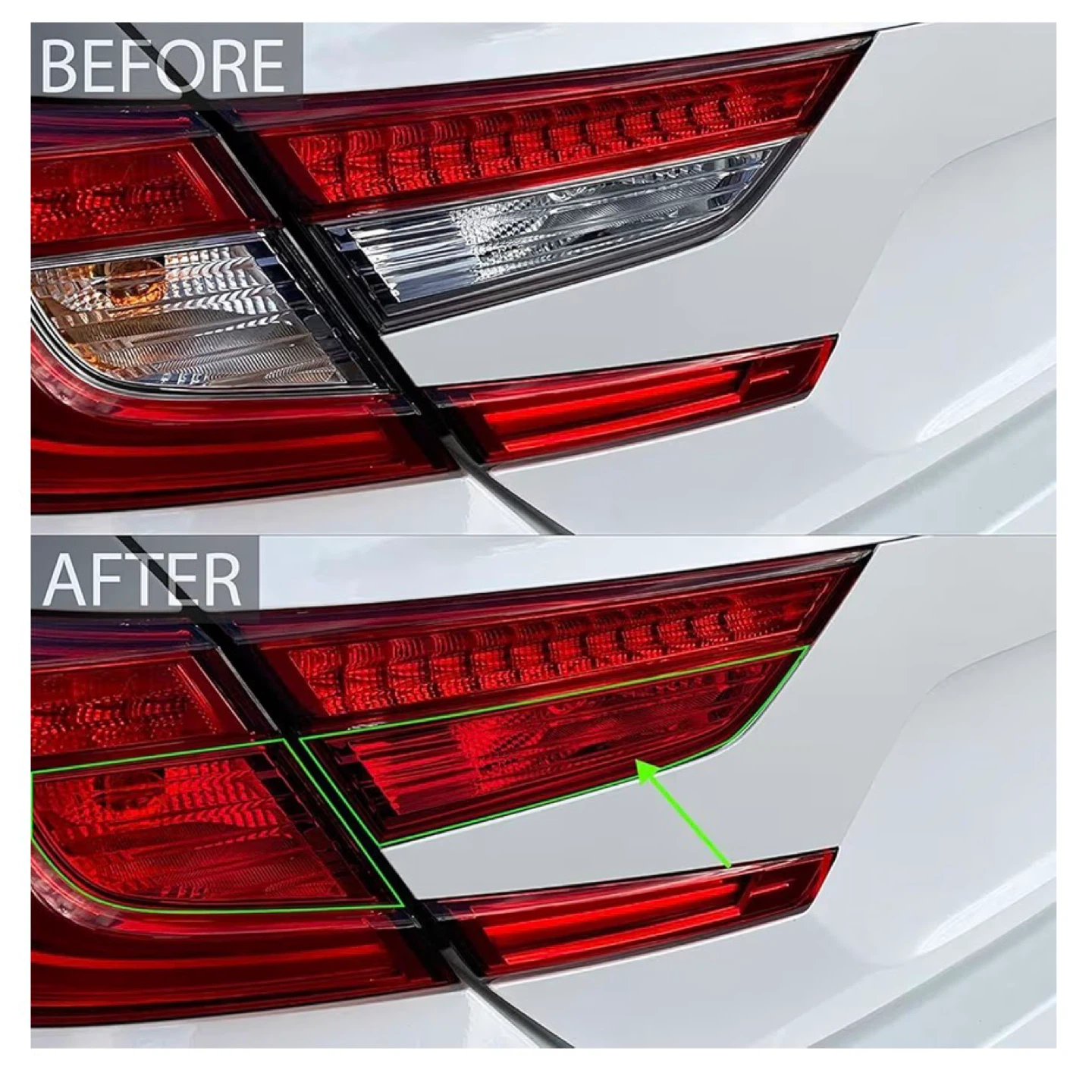 Red Taillight Tint Film with Cutter