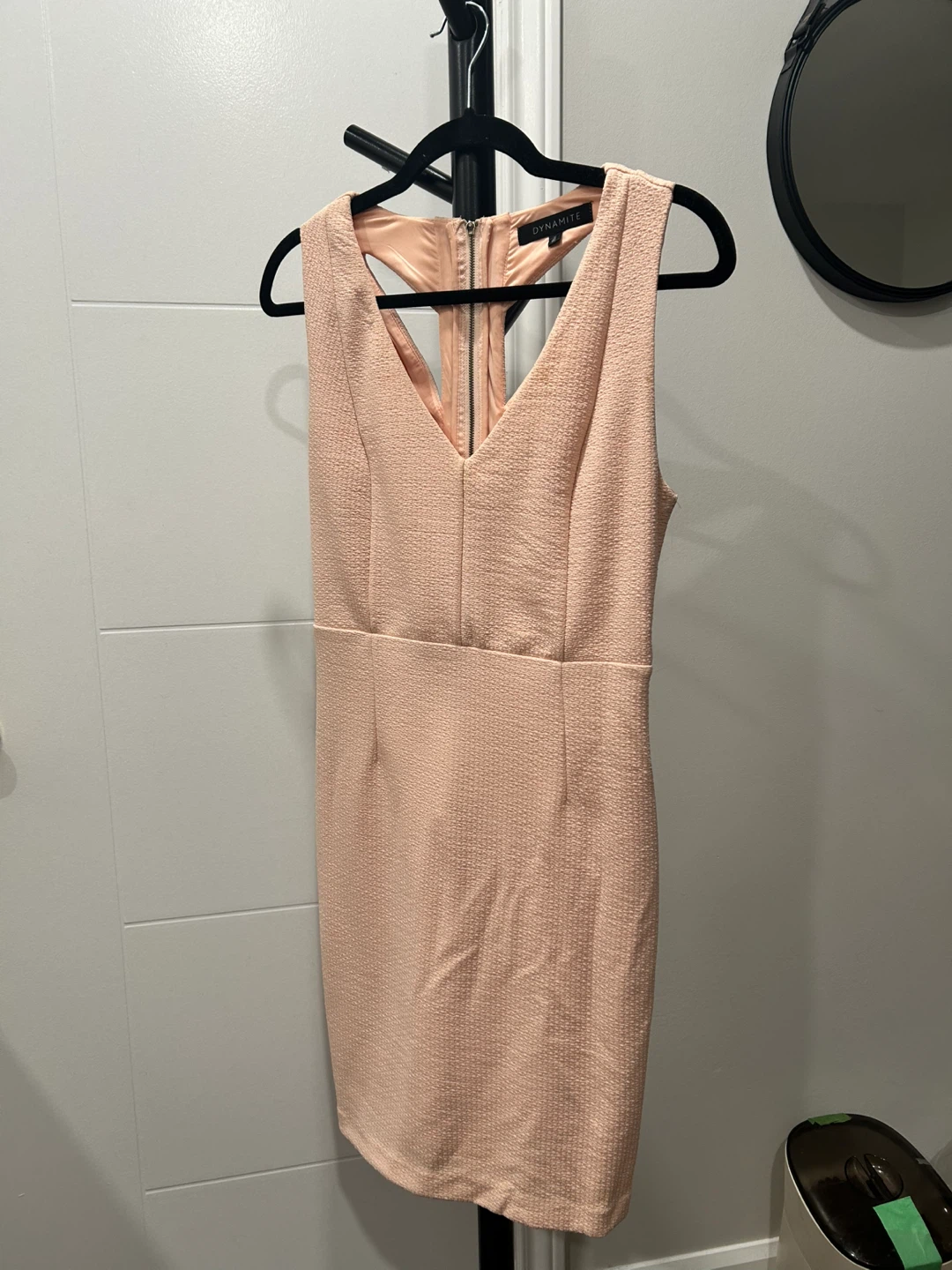 DYNAMITE Women's Pink Textured Bodycon Dress - photo 4