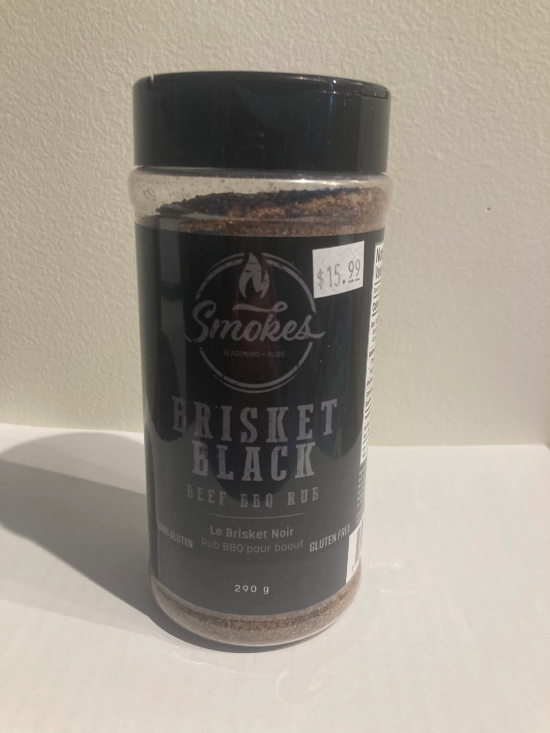 Smokes Brisket Black Beef BBQ Rub - 290 g