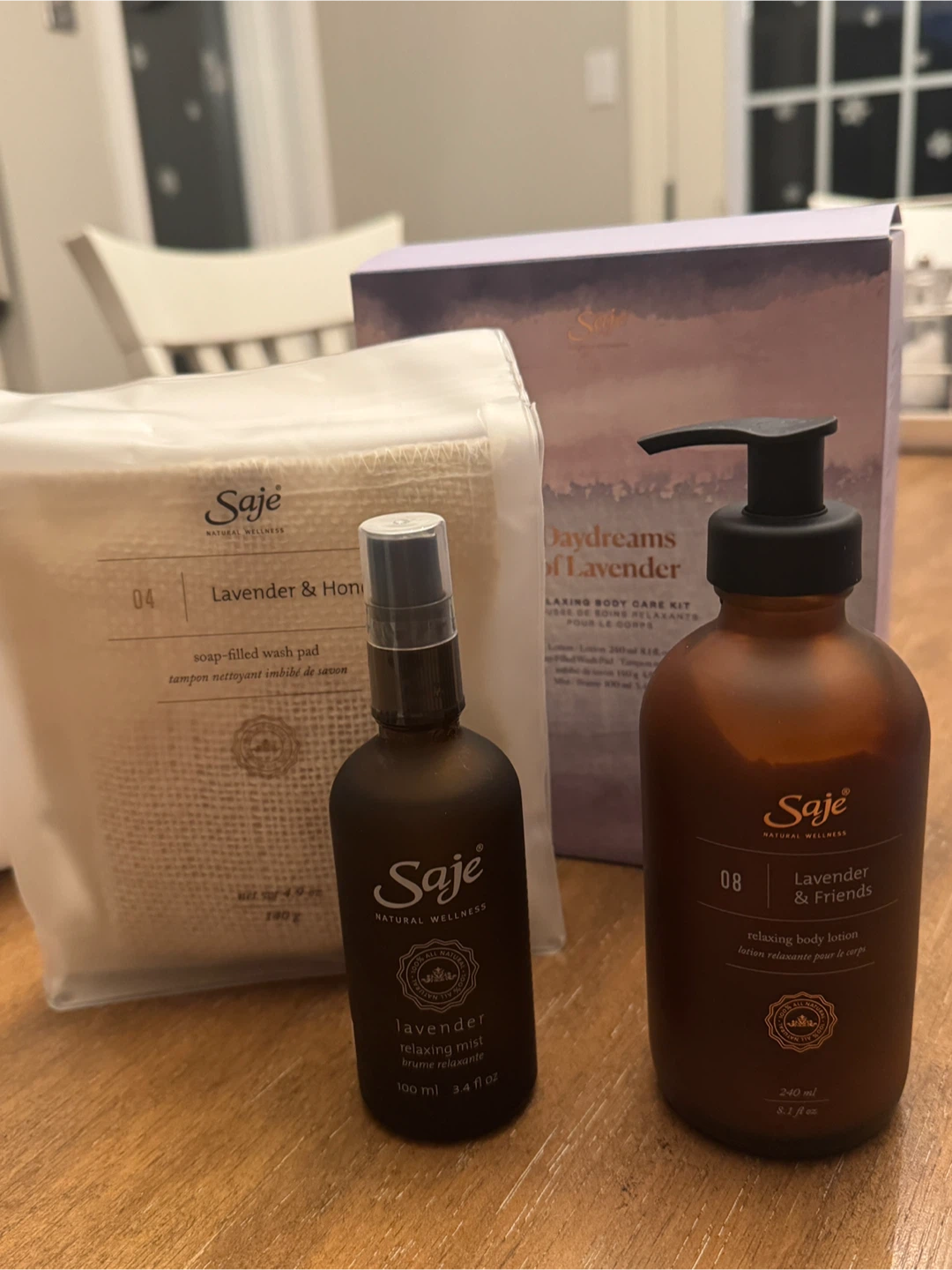 Saje Daydreams of Lavender Relaxing Body Care Kit