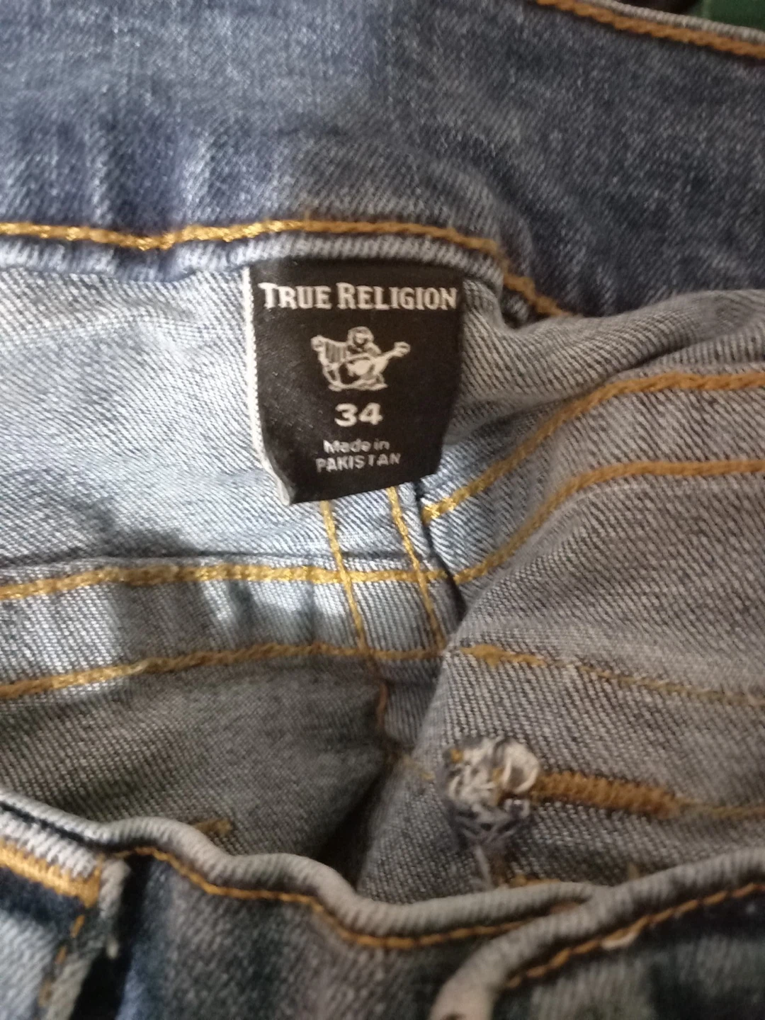 True Religion Men's Jeans Size 34 Blue Denim