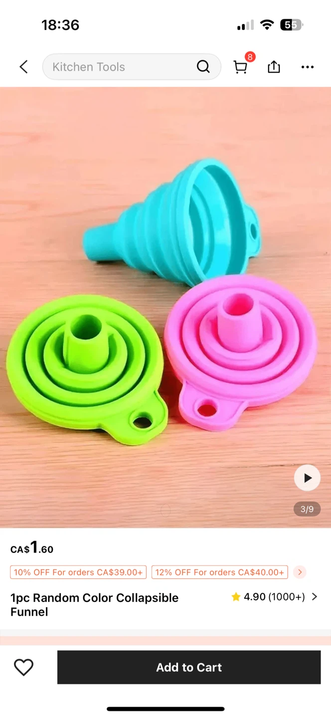 1pc Collapsible Funnel - photo 2