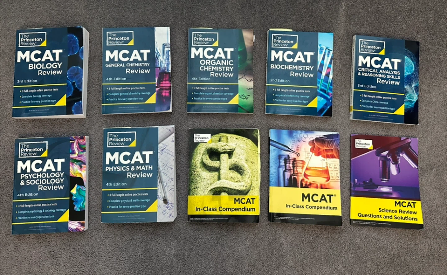 70% Off Retail Price: Princeton Review MCAT Books (4th Ed)