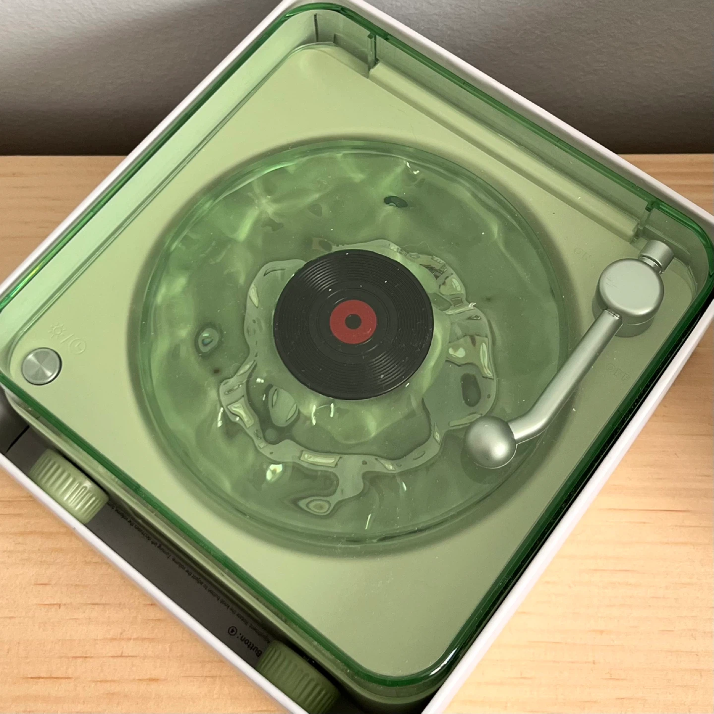 White noise vinyl speaker (light green) - photo 3