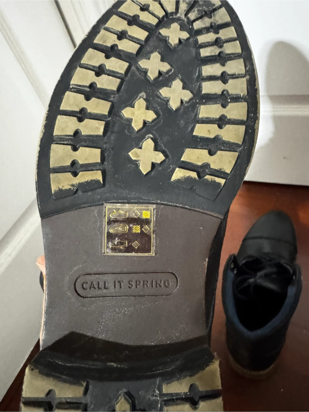 Call It Spring Black Ankle Boots - Size 11 - photo 5