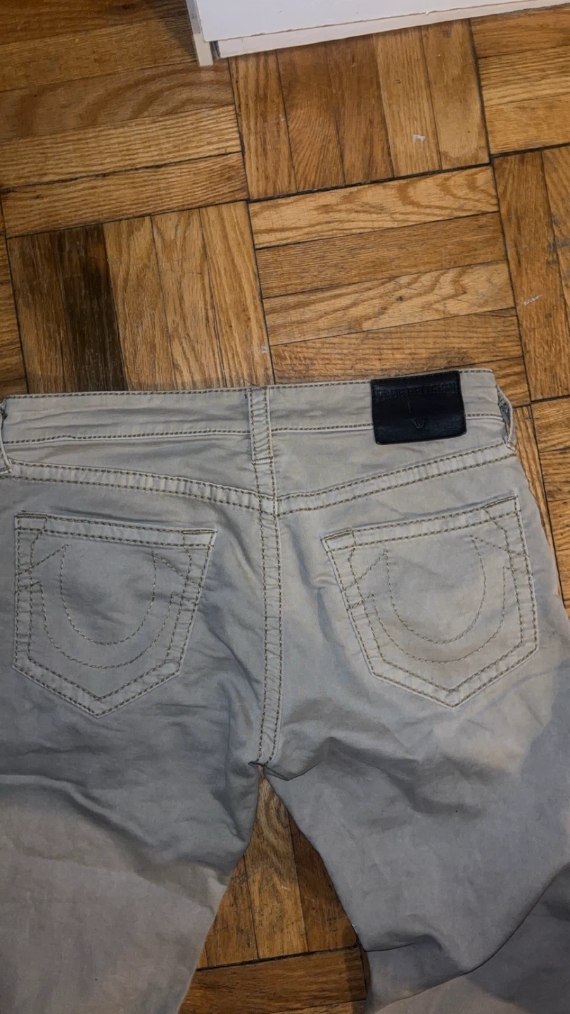True Religion Beige Jeans Size 32 - photo 4