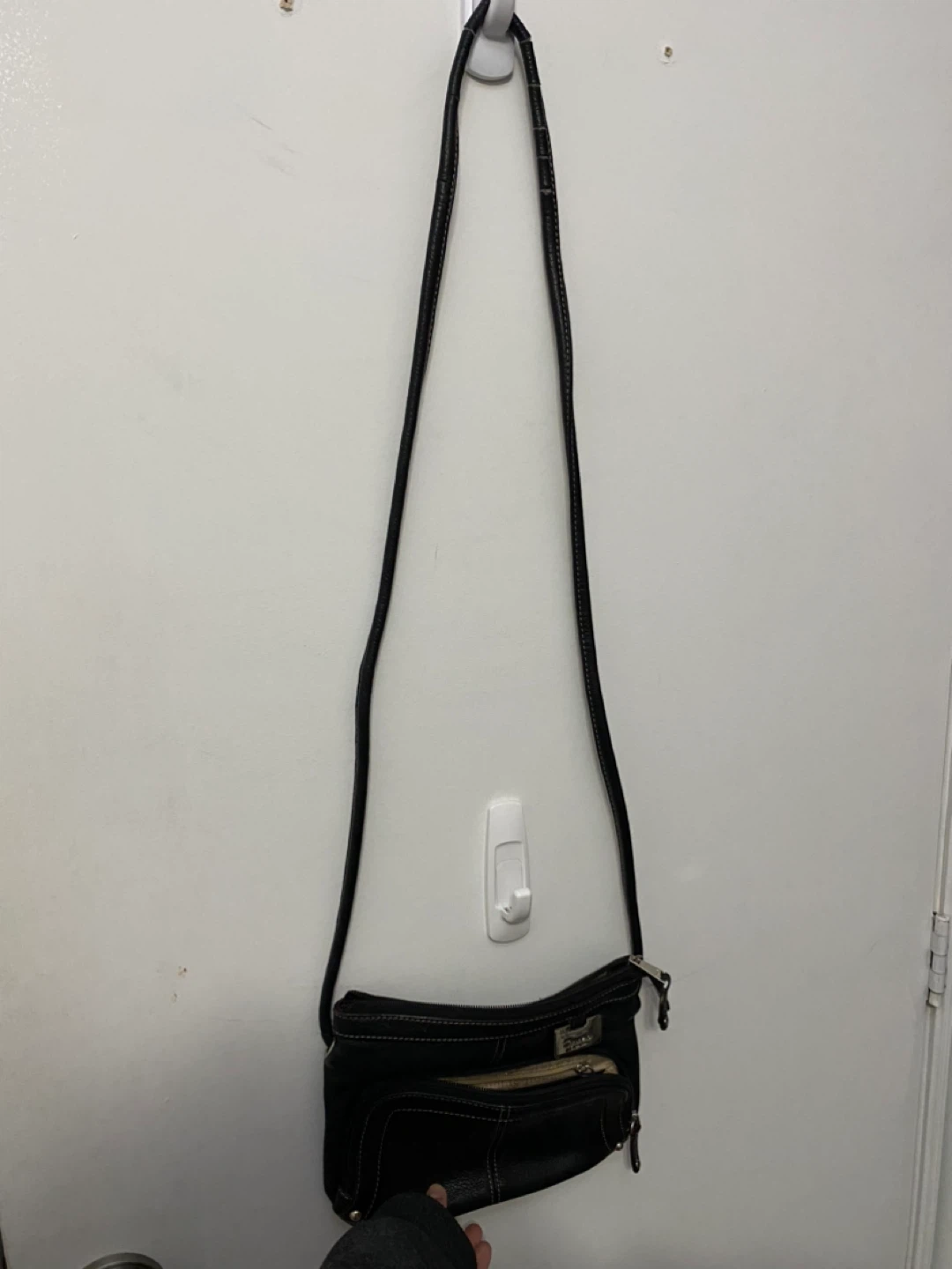 Black cross body purse