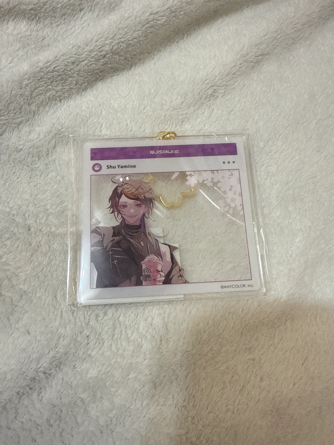 Nijisanji EN NijiEN Shu Yamino Sakura Bloom keychain NEW - photo 2