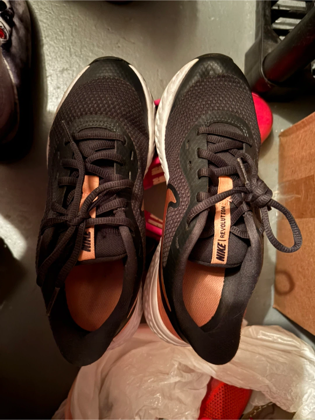 Nike Revolution 6 Running Shoes Black/White/Copper