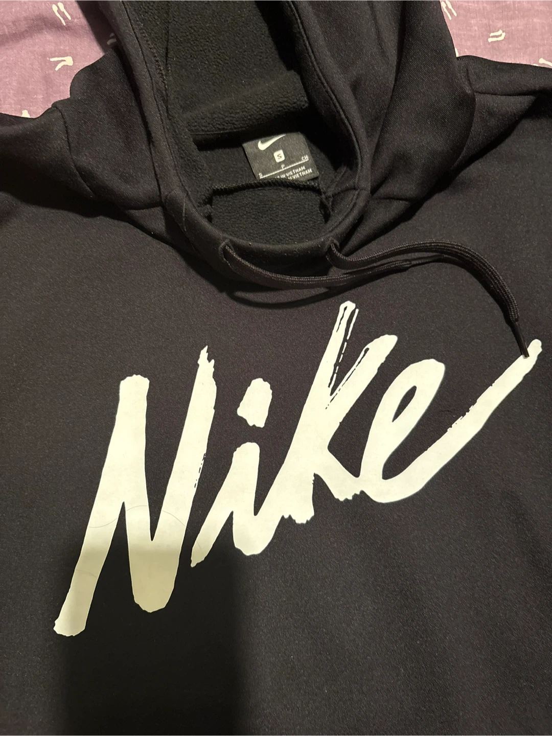 Nike Black Graphic Hoodie Size S - photo 2
