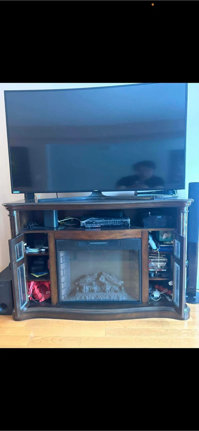 Wooden Fireplace