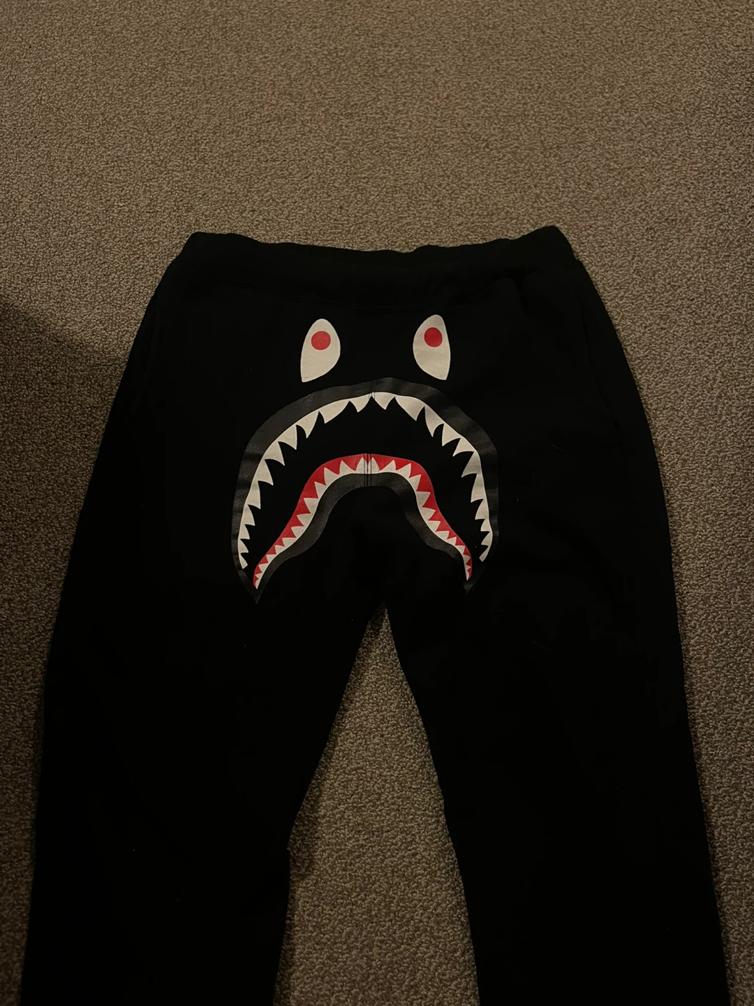 BAPE Shark Print Camo Sweatpants