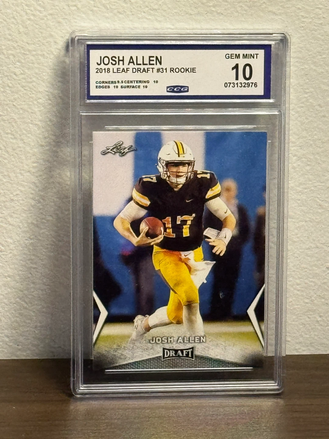 Josh Allen 2018 Leaf Draft #31 Rookie Card GEM MINT 10