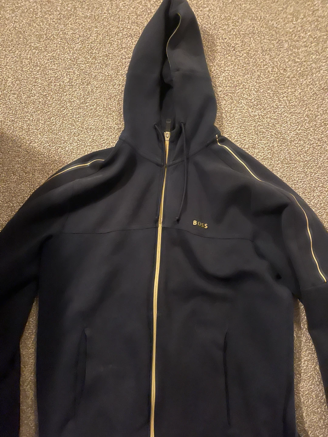 BOSS Full Zip Hoodie black Size Medium