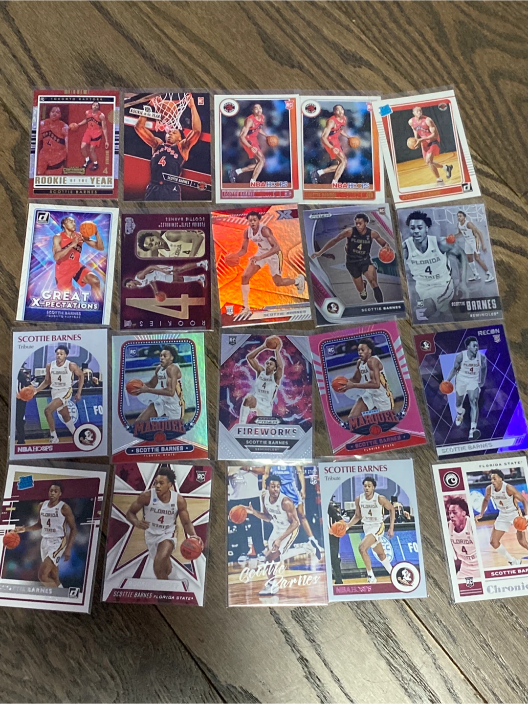 Scottie Barnes Basketball Card Lot 20 cards