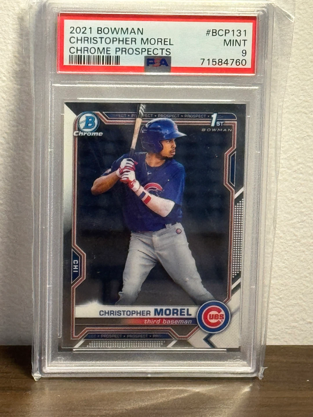 2021 Bowman Chrome Christopher Morel Rookie Card #BCP131 PSA 9