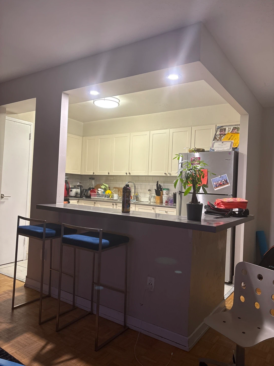 One bedroom in a two bedroom apartment for rent at 1000$