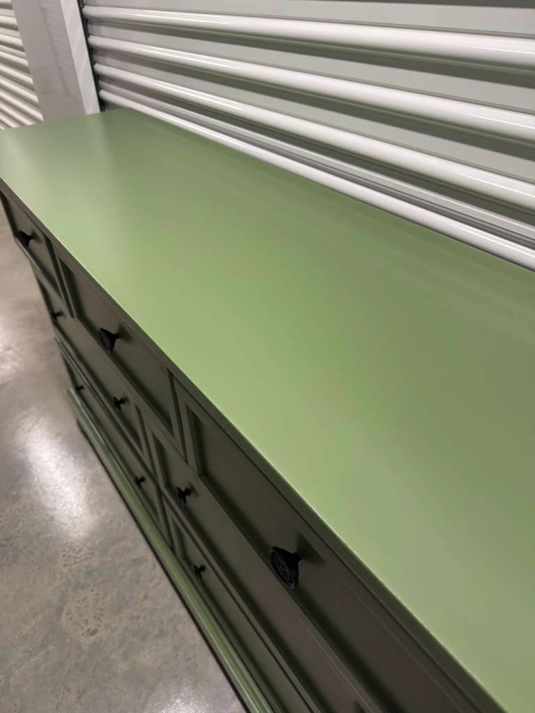 🚨Free Delivery NJ/NY Green Solid Wood Dresser- 7 Drawers - photo 5