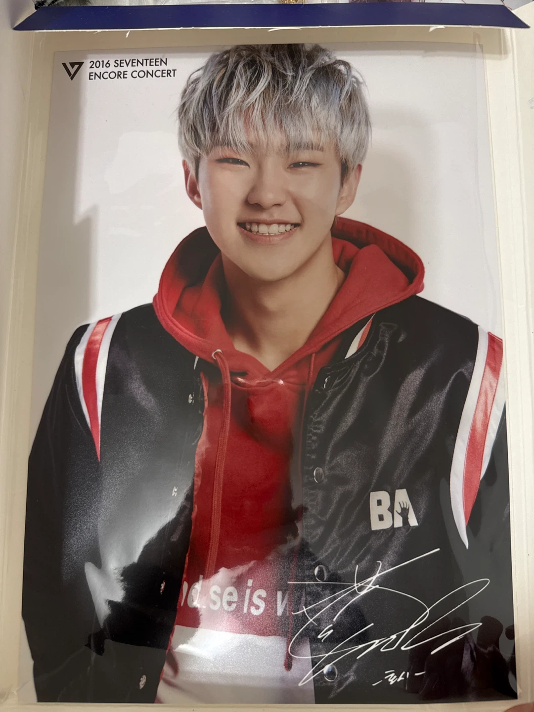 Seventeen KPOP Hoshi photo (box damaged)