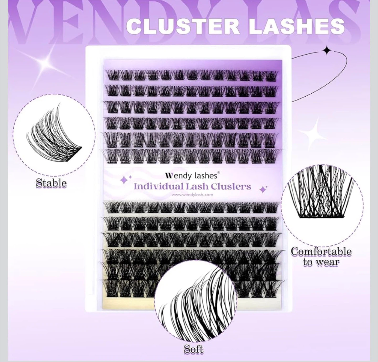 NEW- Wendy Lashes Individual Lash Clusters