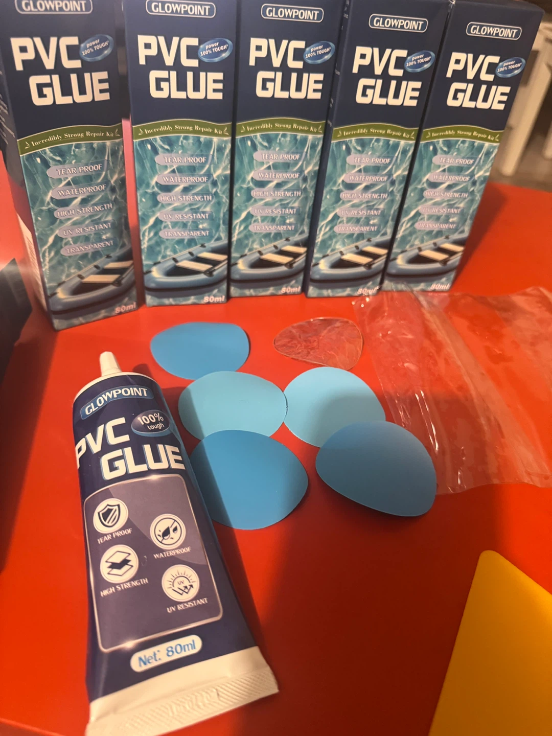 GLOWPOINT PVC Glue Repair Kit(for boat , canoe,paadle board)