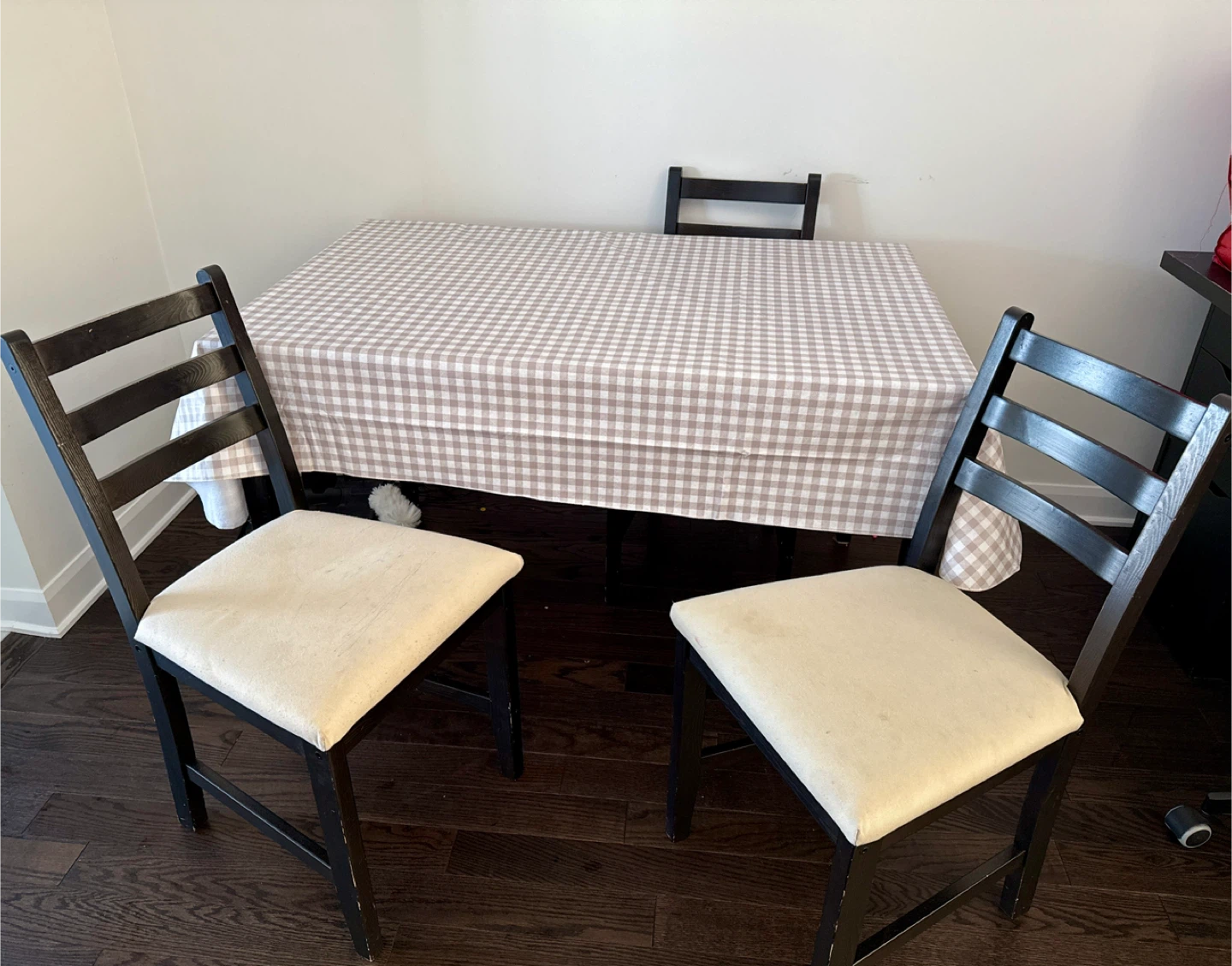 Dining Set: Table and 3 Chairs