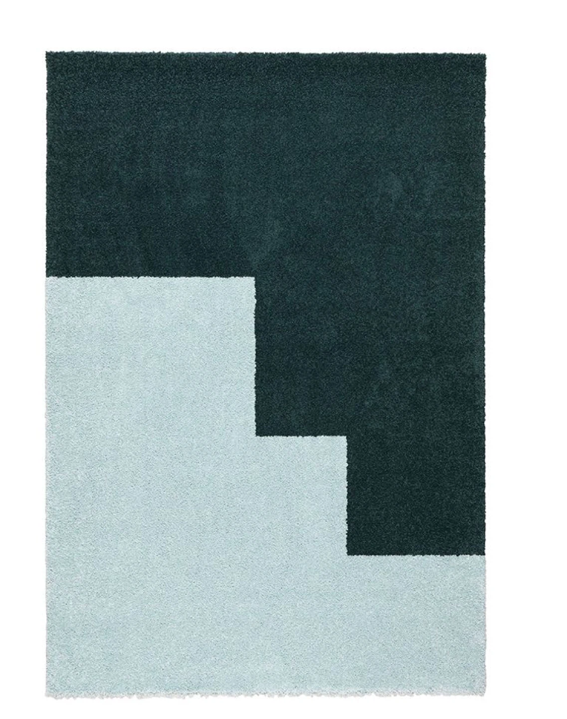 Geometric Rug - Teal & Light Blue - photo 2