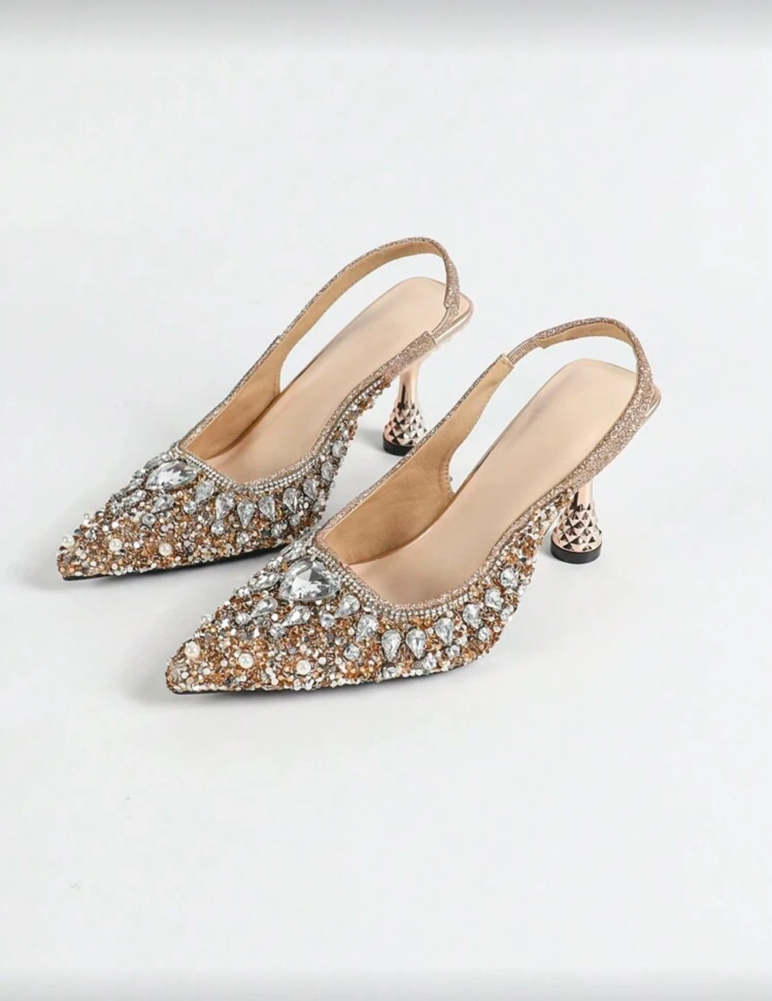 Women's Embellished Slingback Heels